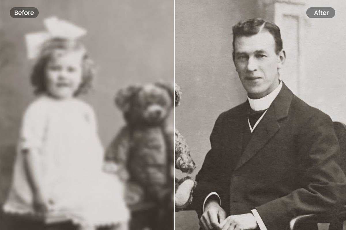 Alte Fotos schärfen